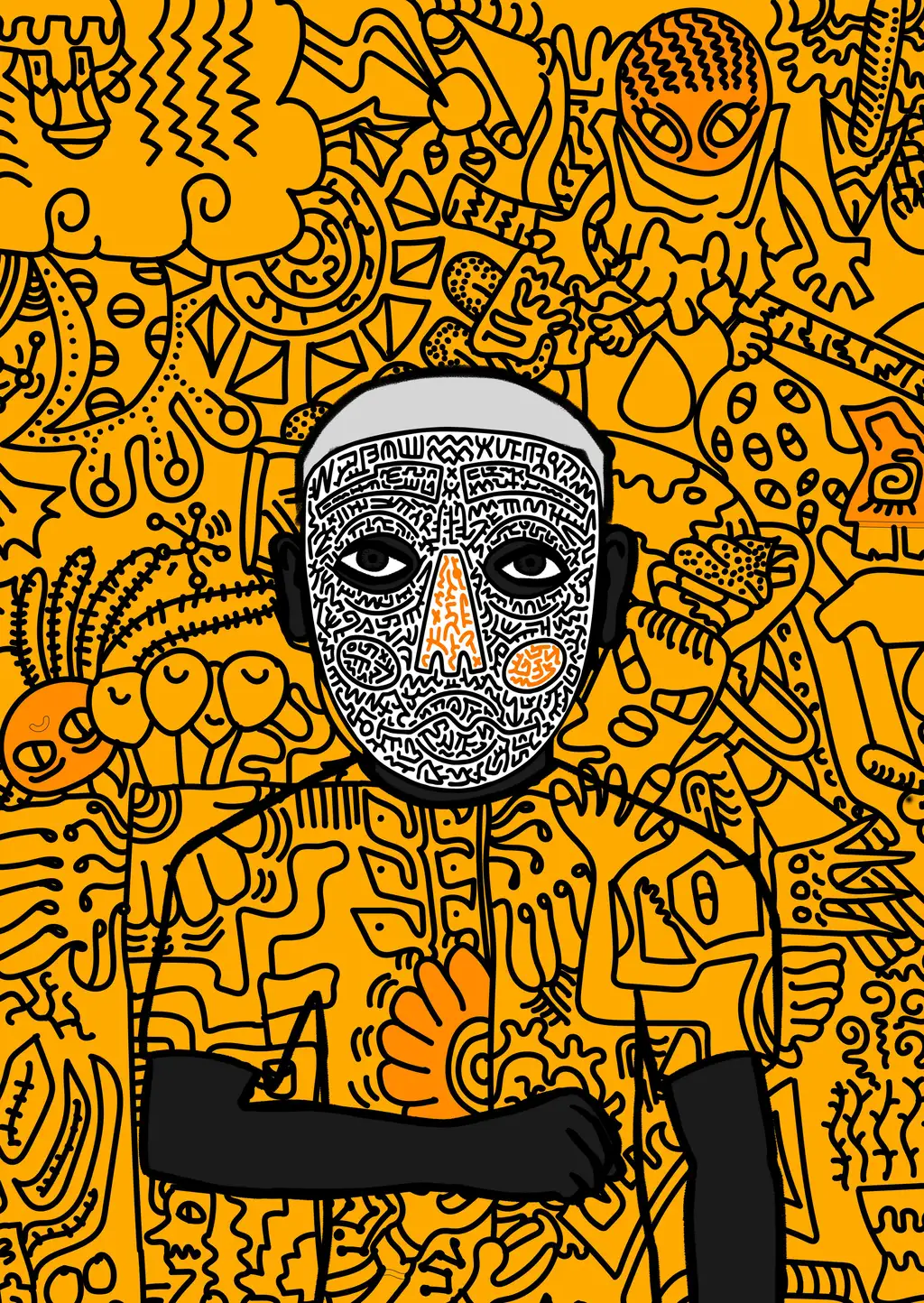 Queen of Clubs — Hashmask #16354