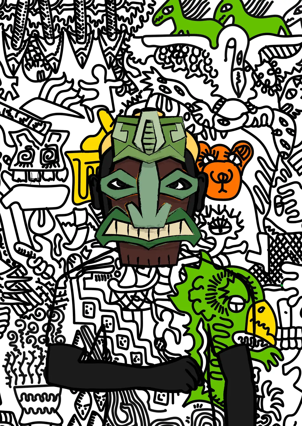 Swatch — Hashmask #428
