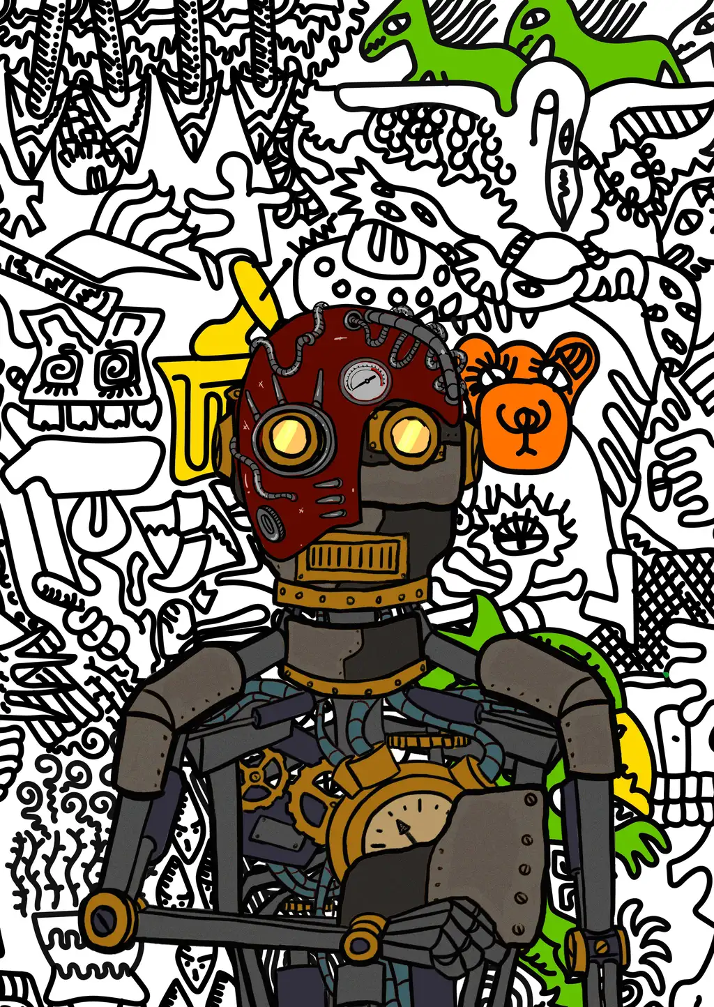Machine Heart — Hashmask #590