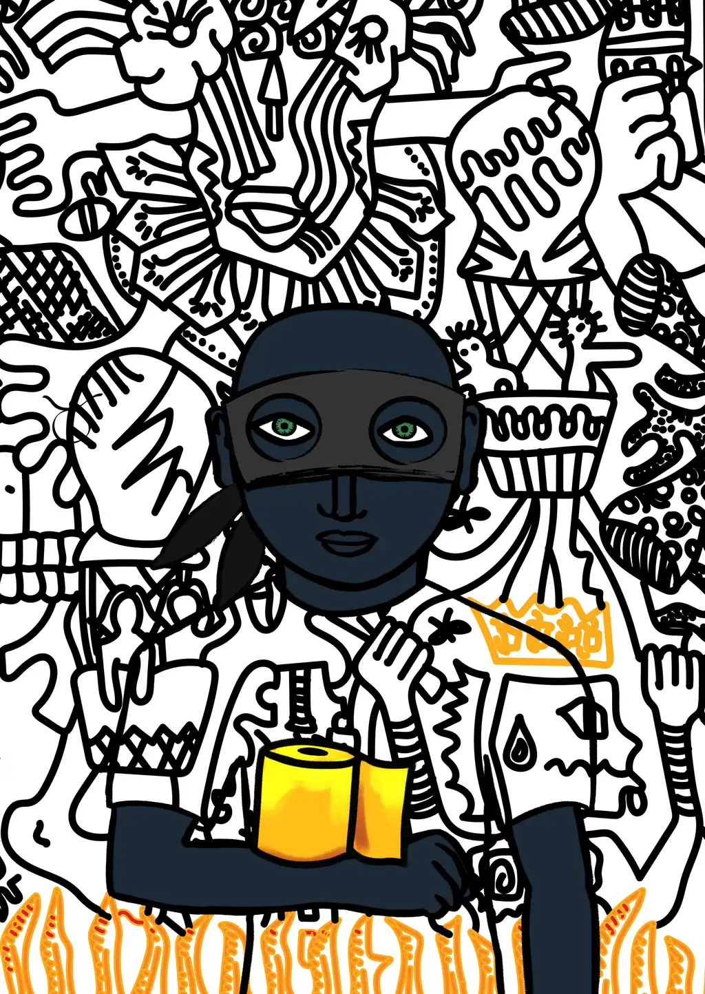 The Masked Bandit — Hashmask #1539