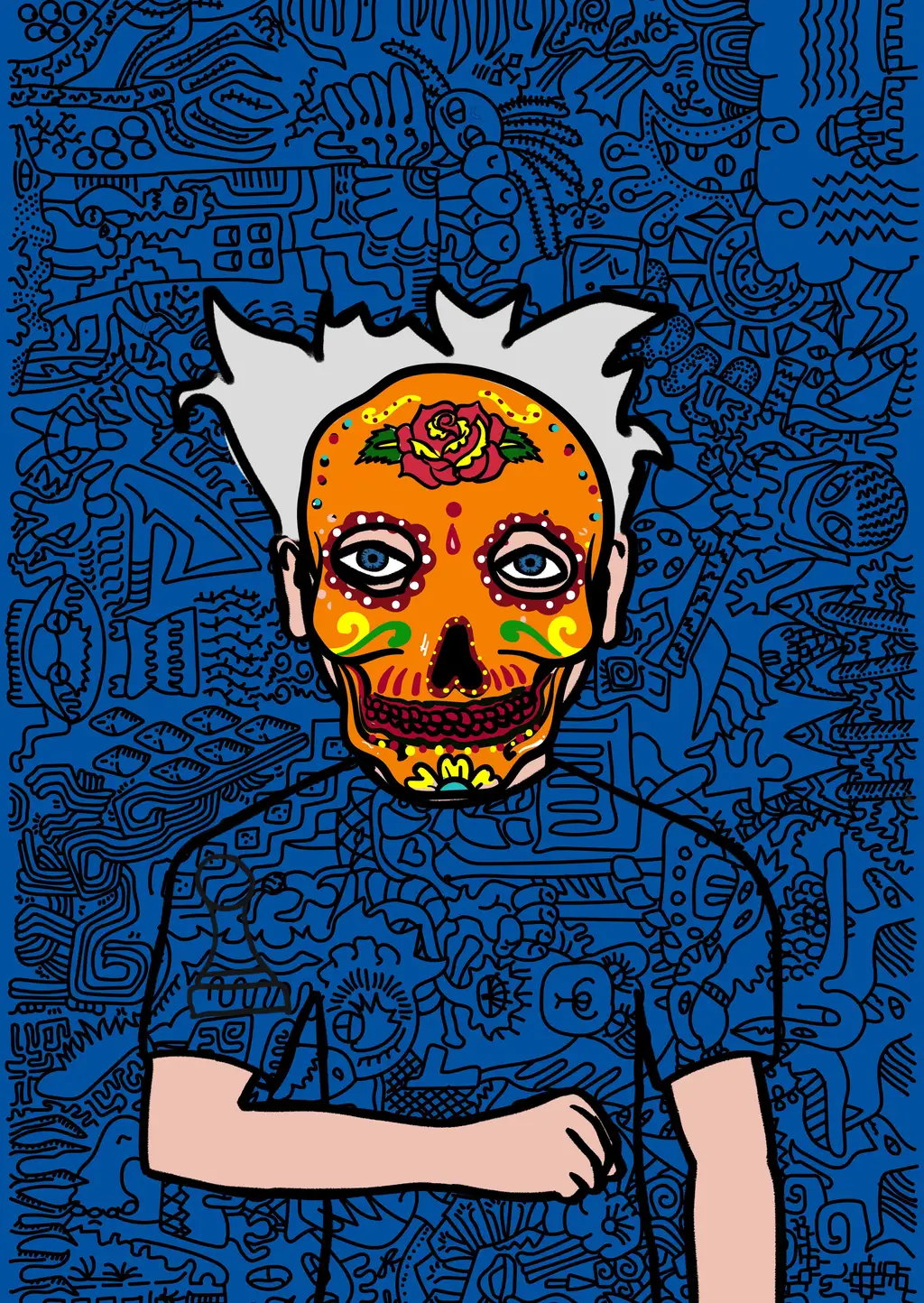 Blue Pawn — Hashmask #1817