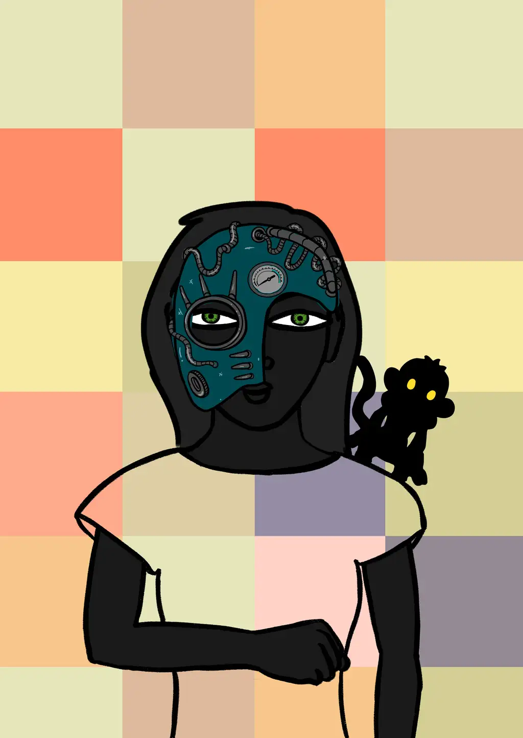He needs some milk — Hashmask #2113