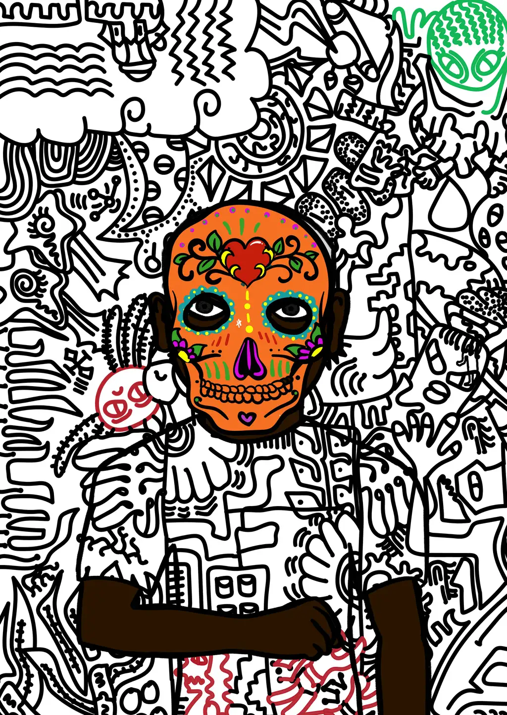 Manny Calavera — Hashmask #2684