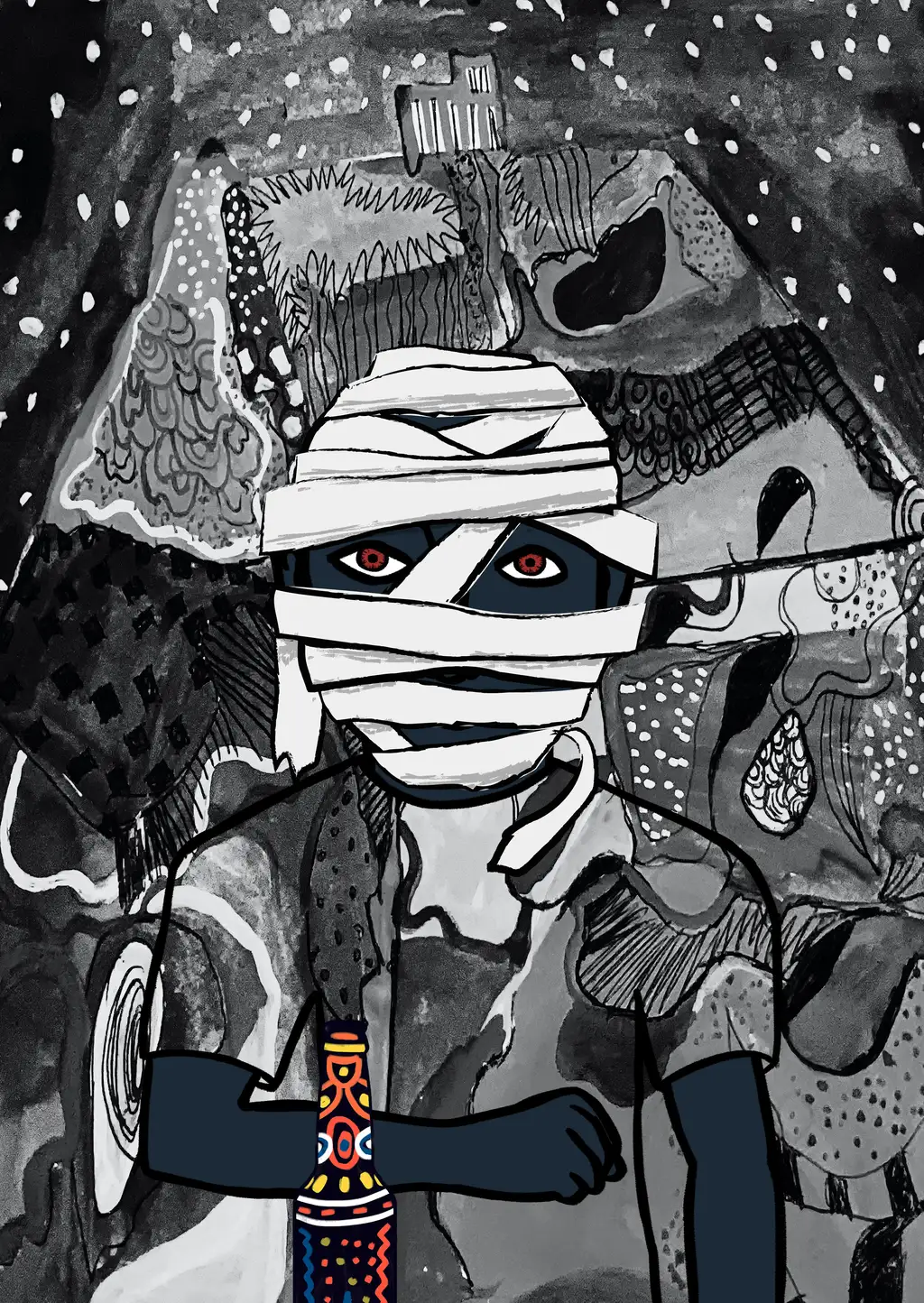 Blue Mummy — Hashmask #3011
