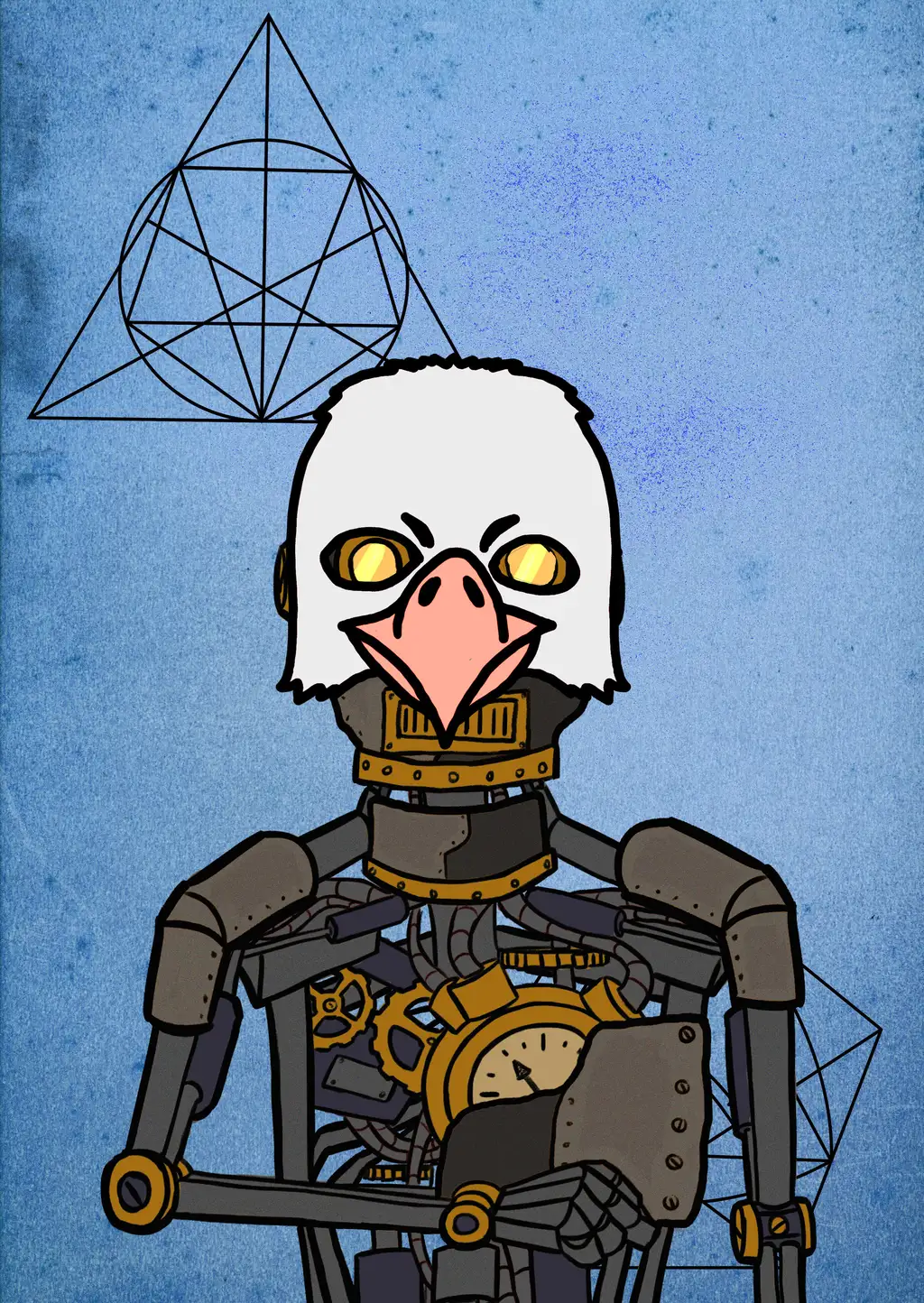 Robot Eagle — Hashmask #3033