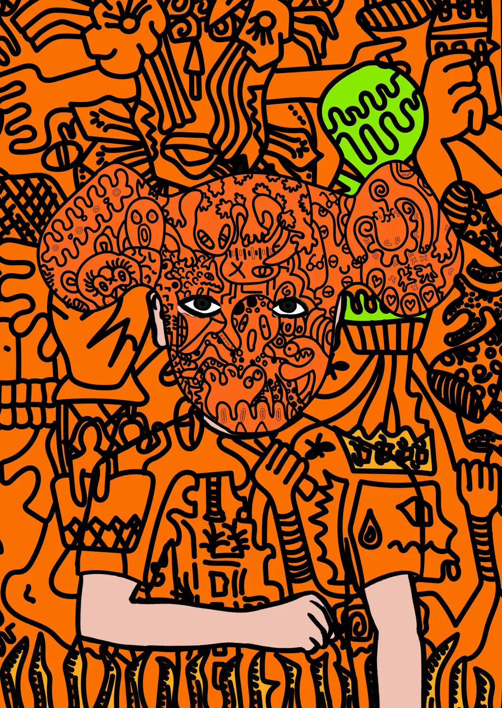 the avatar — Hashmask #3121