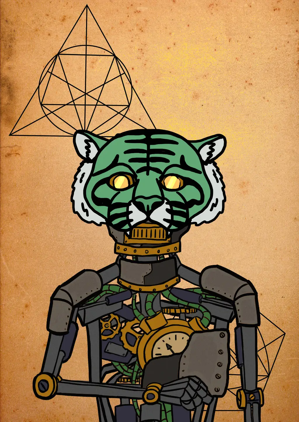 Robotiger — Hashmask #3641