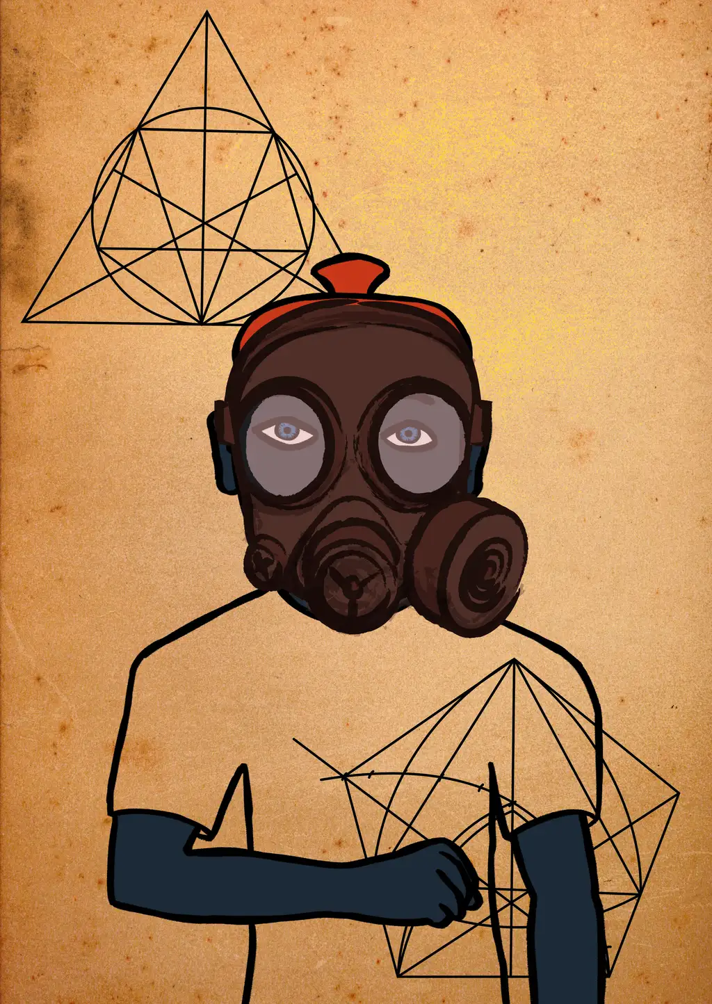 BLUE IN THE FACE — Hashmask #3870
