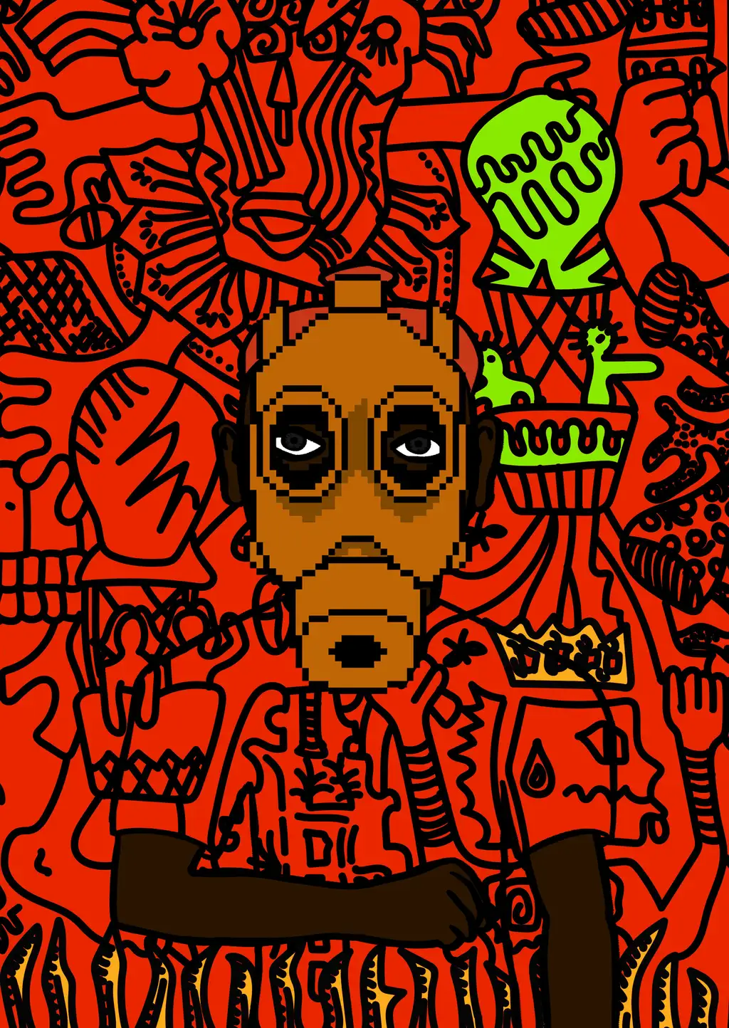 Singapore — Hashmask #3985