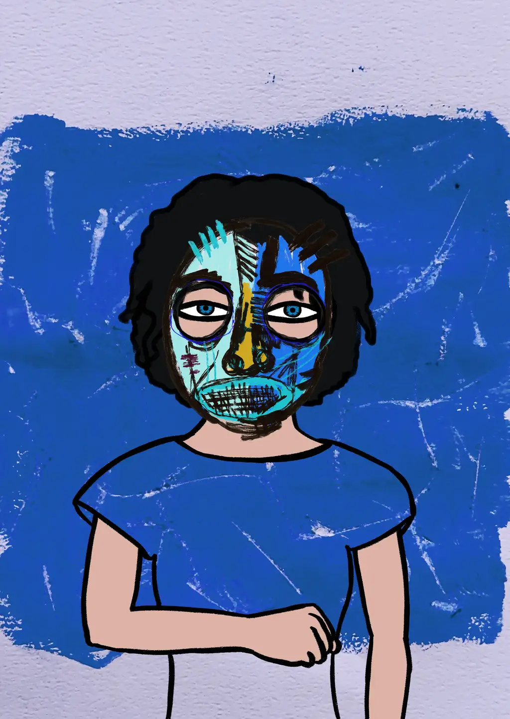 Tangled up in blue — Hashmask #4043