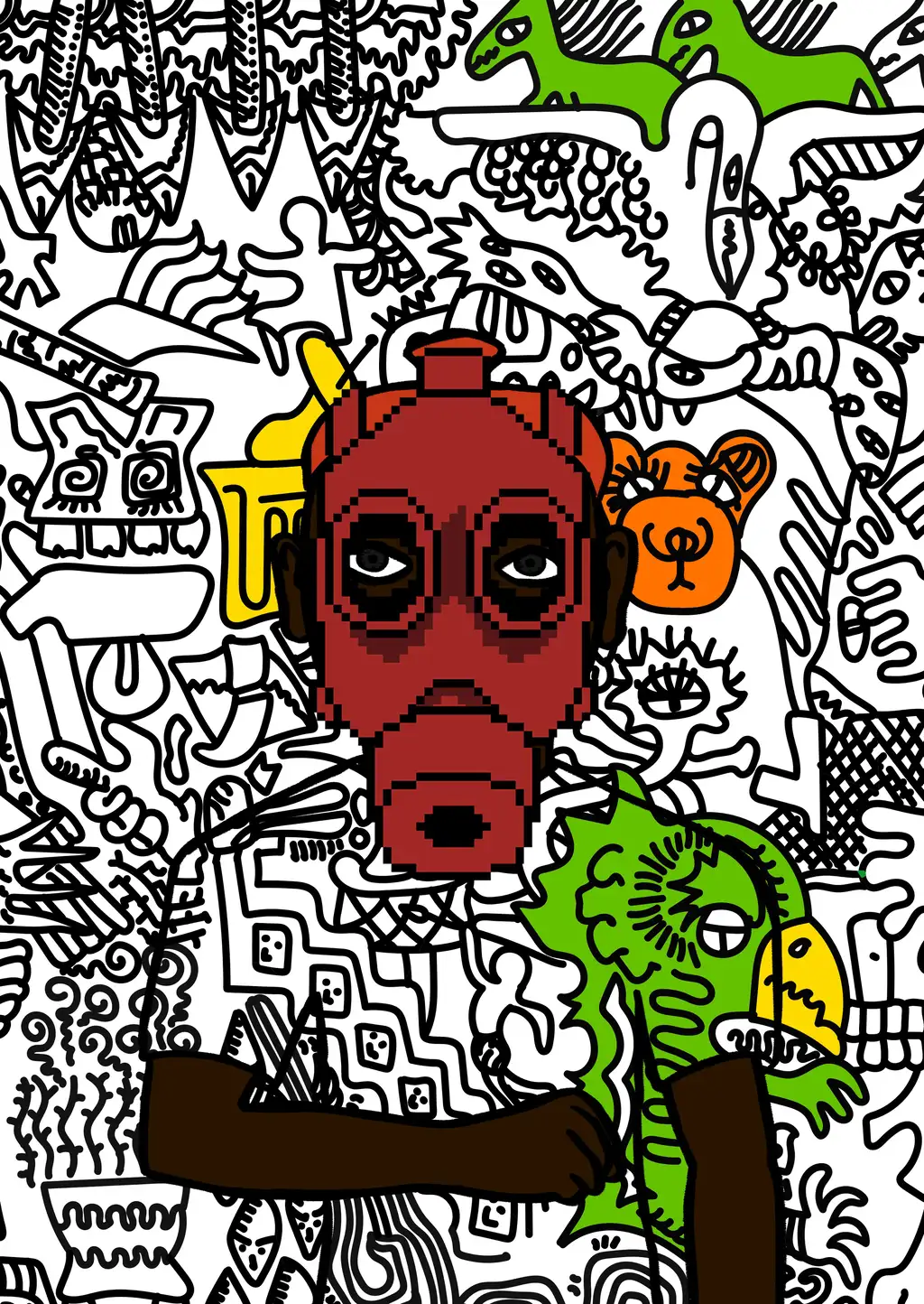 BokkyPooBah wuz here — Hashmask #4316