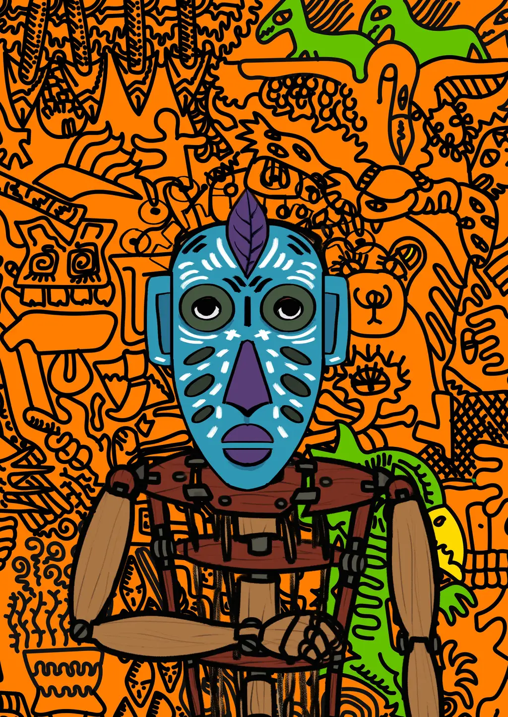 Elon Mask — Hashmask #4405