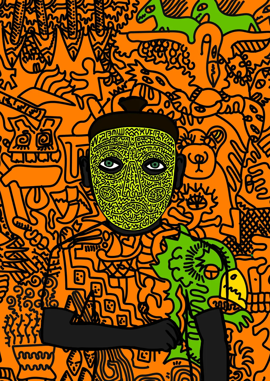 Musk behind the Mask — Hashmask #4955