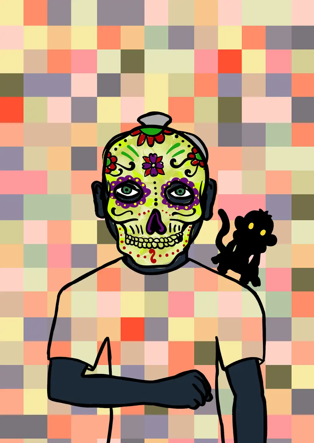Dont worry be Monkey — Hashmask #5072
