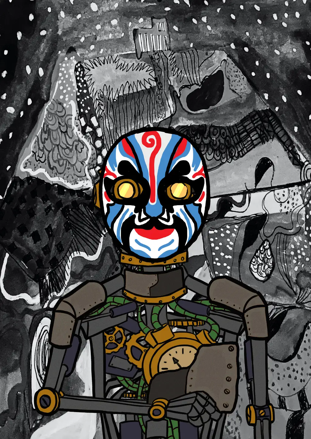 0xB1A1ph4BaDgeR00Kun1 — Hashmask #5422