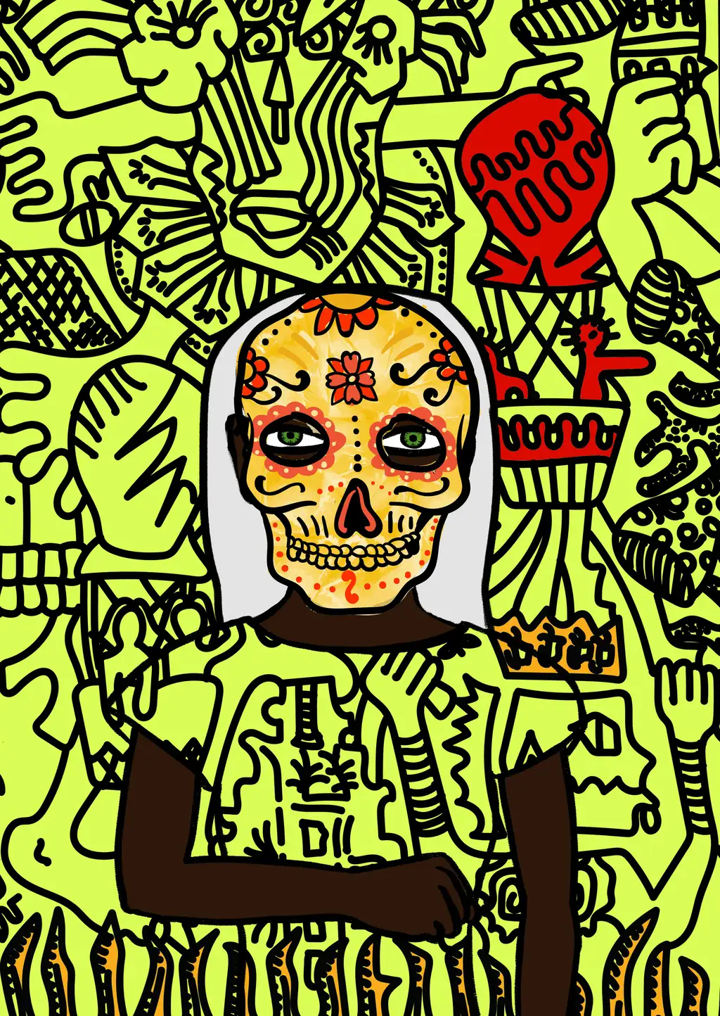 Our Lady Of Holy Death — Hashmask #5475