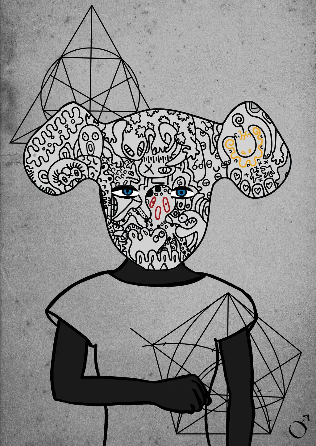 MARS DOODLE — Hashmask #5836