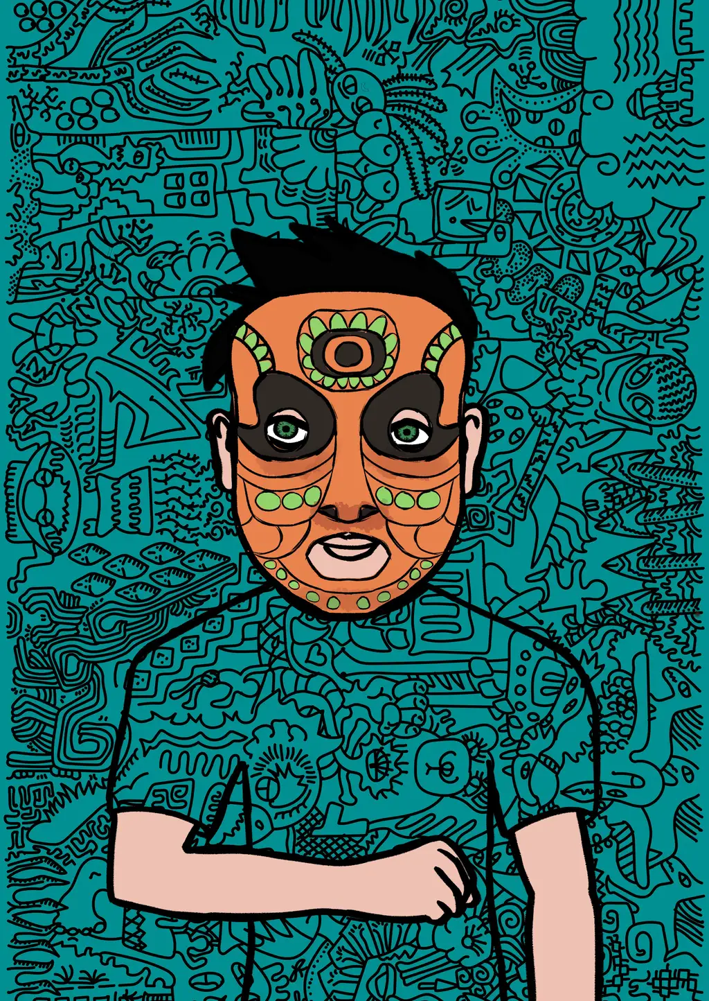 What Is NFT Digital Art — Hashmask #5922