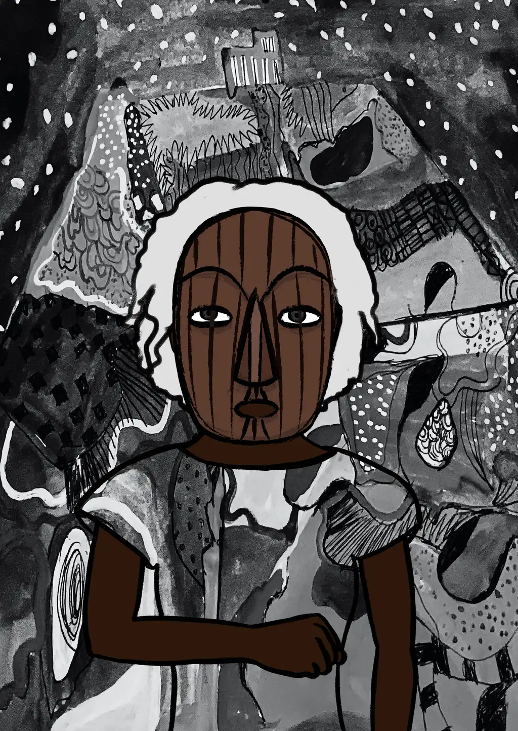 Whitewashed and Forgotten — Hashmask #7896