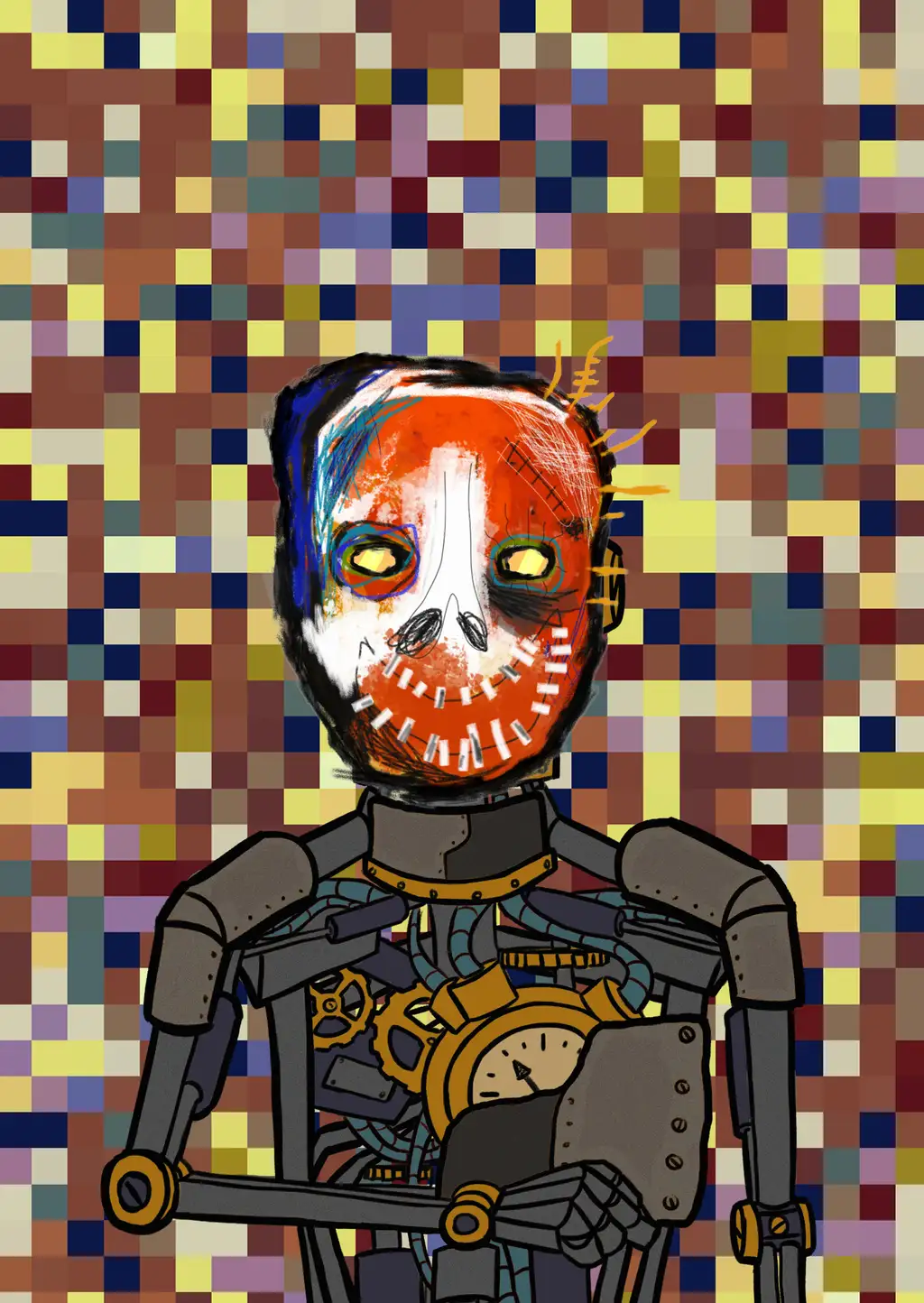 I Dream of Electric Sheep — Hashmask #7906