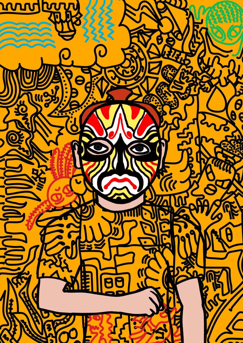 punk 16 — Hashmask #8120