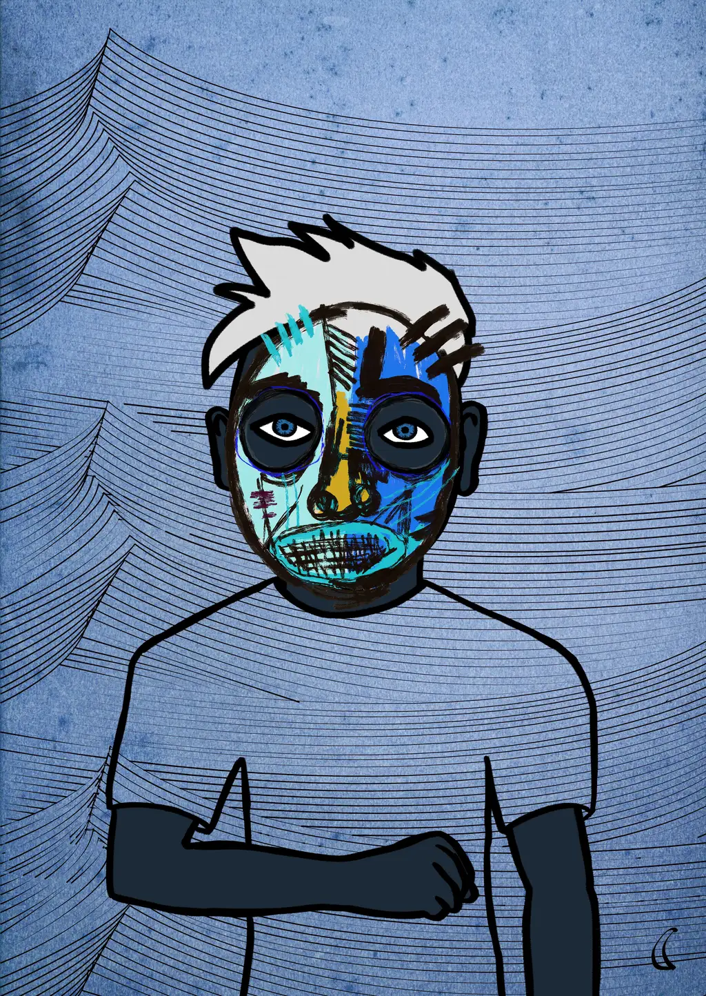 Once in a Blue Moon — Hashmask #8389
