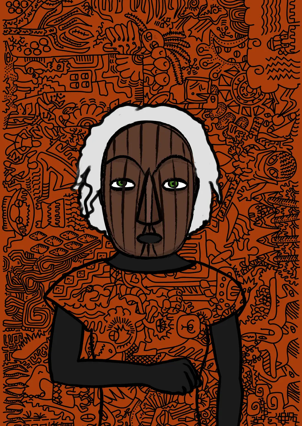 3 of Spades — Hashmask #8758