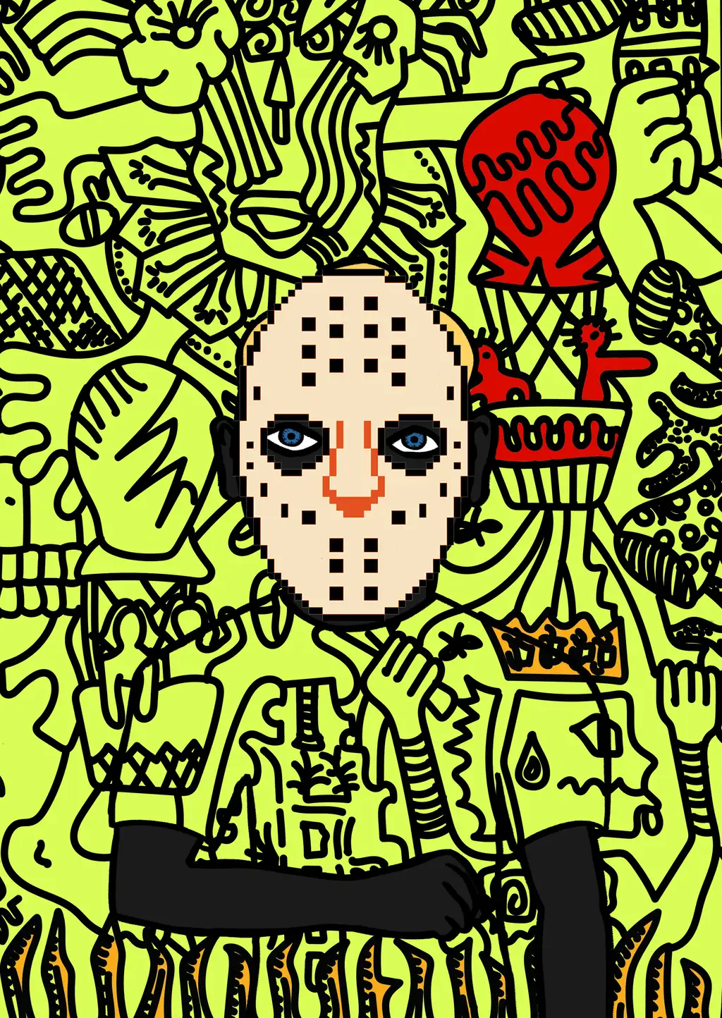 STINKY LINKY — Hashmask #9192