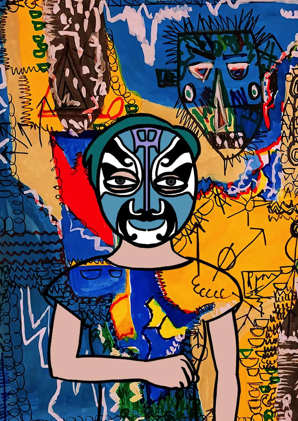 Female Chinese Dark Light — Hashmask #9242