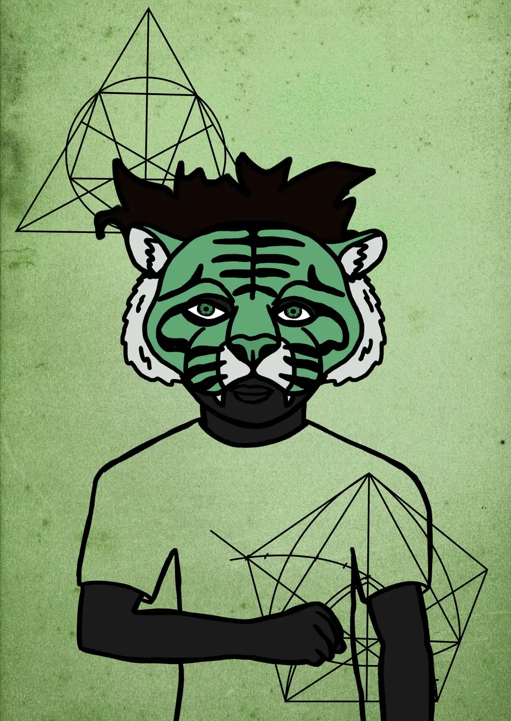 TIGRE VERDE — Hashmask #9985