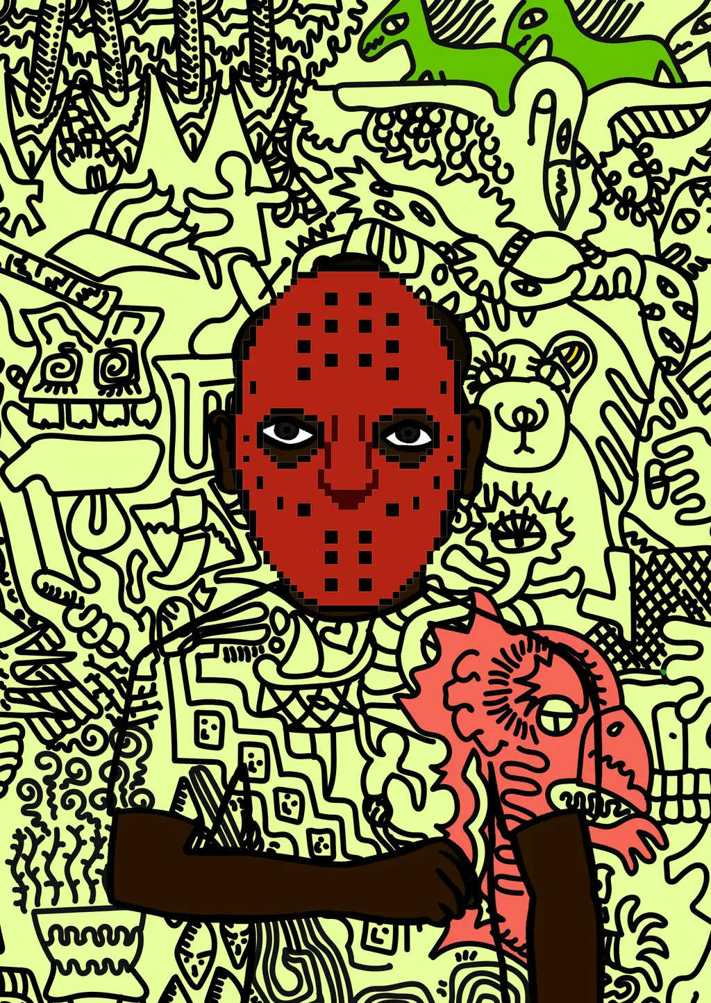Jack of Hearts — Hashmask #9987