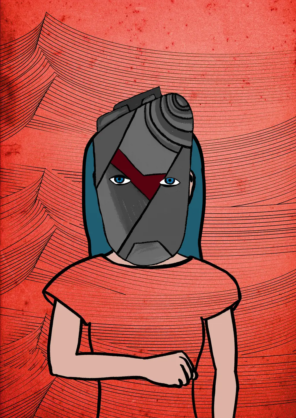 Girl with Greyscale — Hashmask #10501