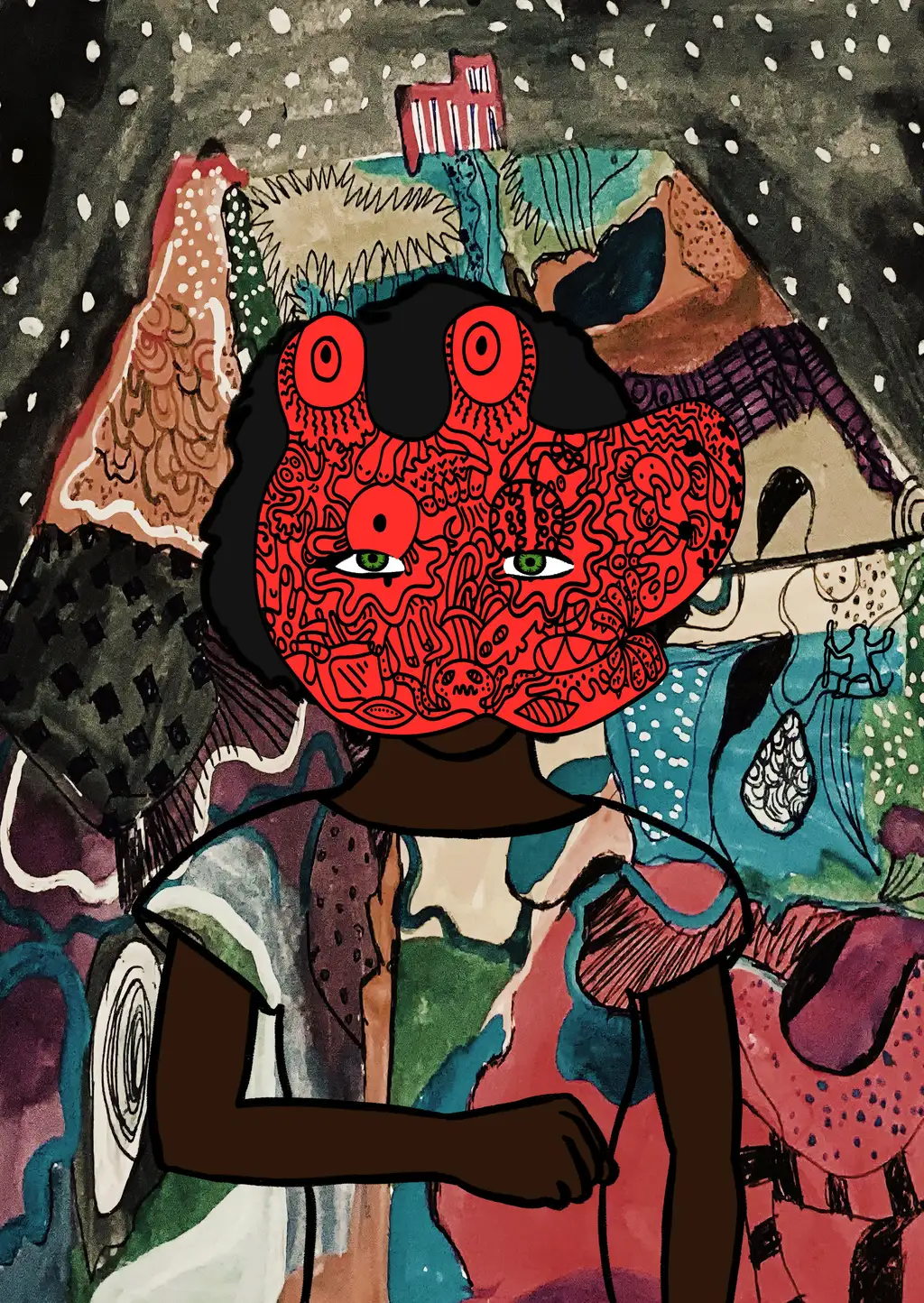 Keith Haring Cow — Hashmask #11067