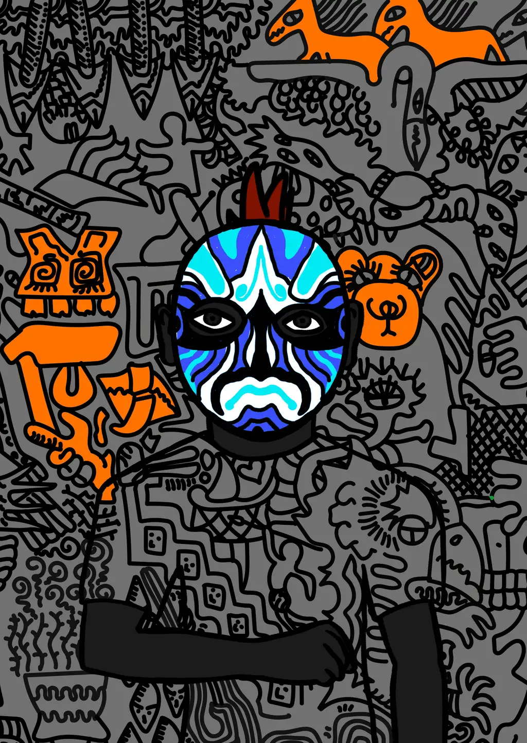 F OKBSU OOOGA OSenusret — Hashmask #12416