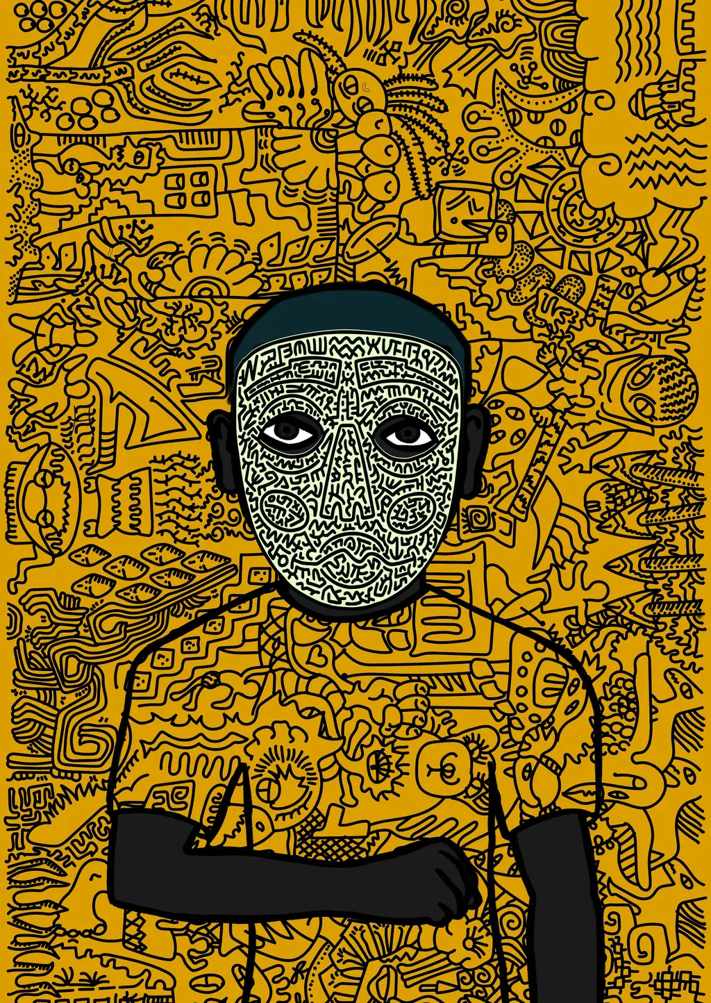homo post larva — Hashmask #12844