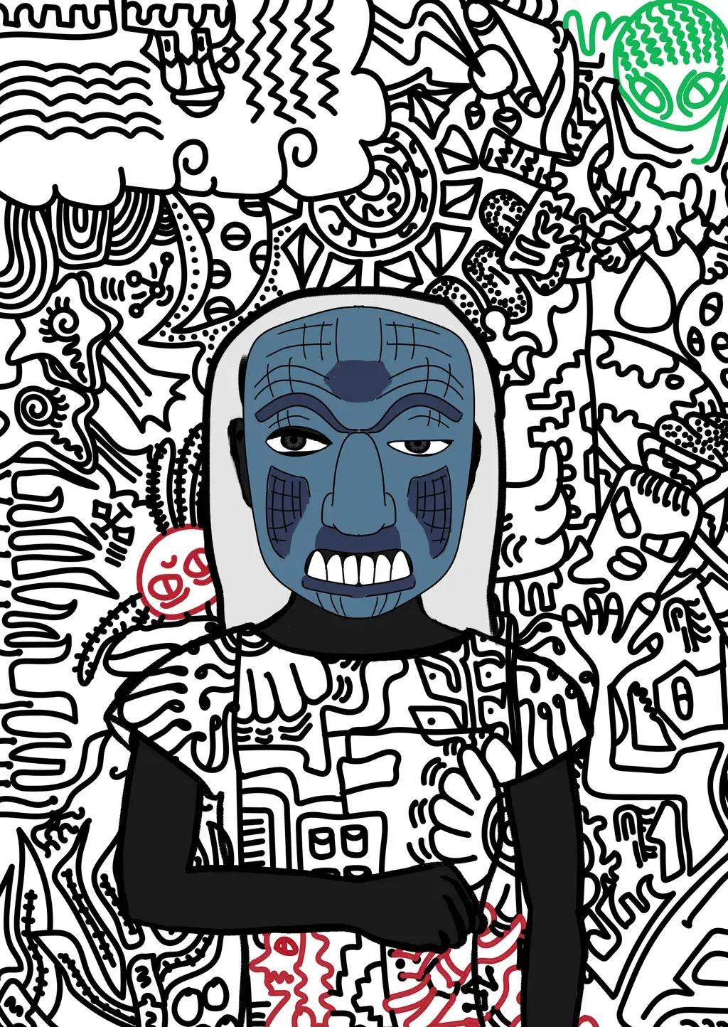 The Aztec Phantom — Hashmask #6938