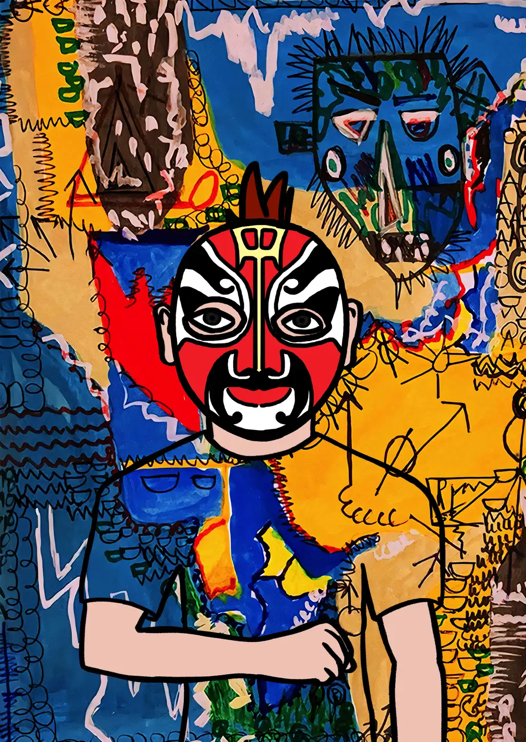 Male Chinese Dark Light — Hashmask #13555