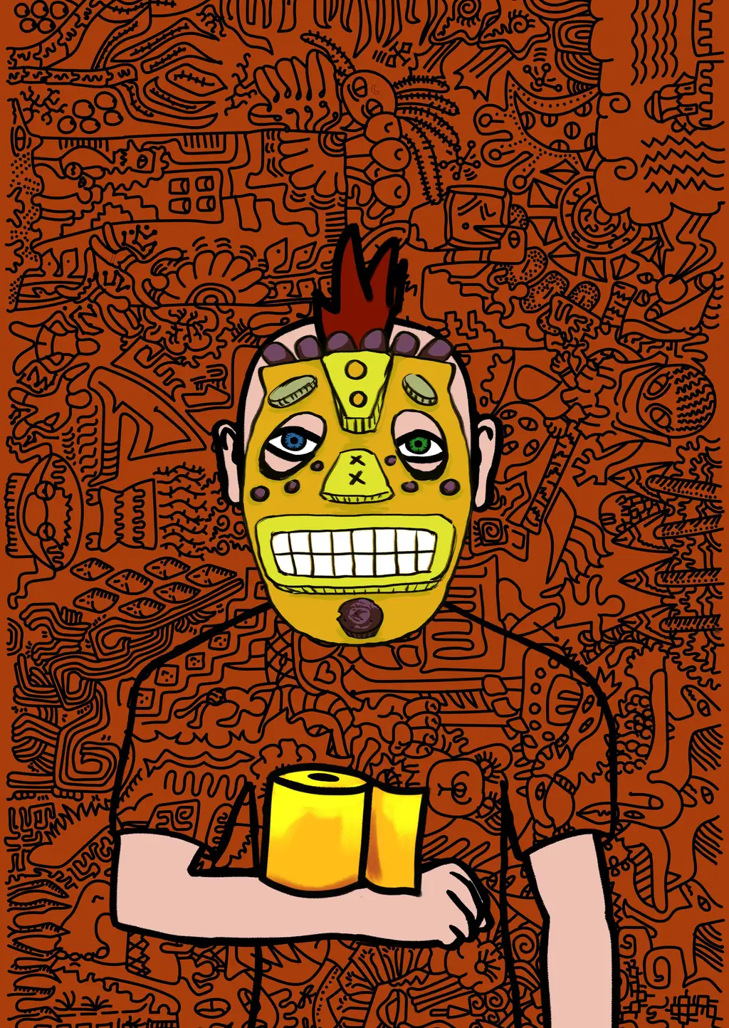 Toilet Paper Holder — Hashmask #13793