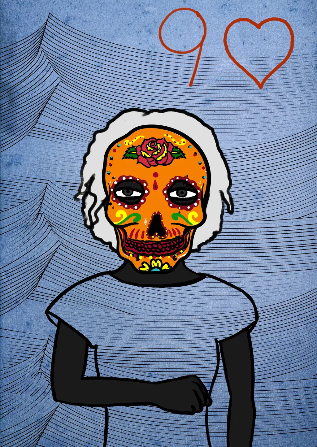 Nine of Hearts — Hashmask #14245