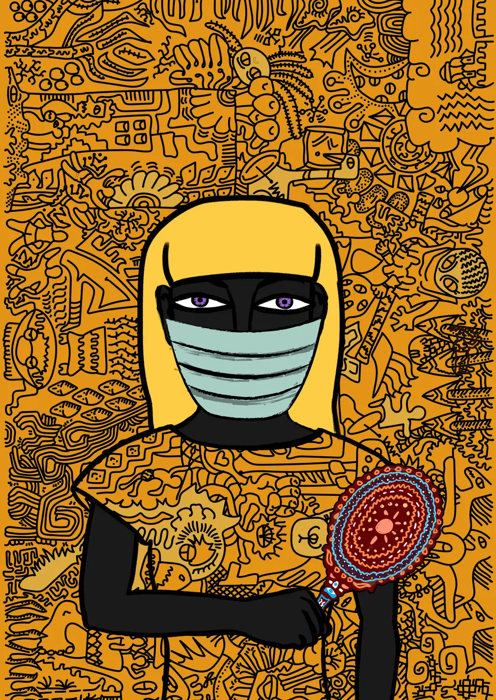 Queen of Diamonds — Hashmask #14267