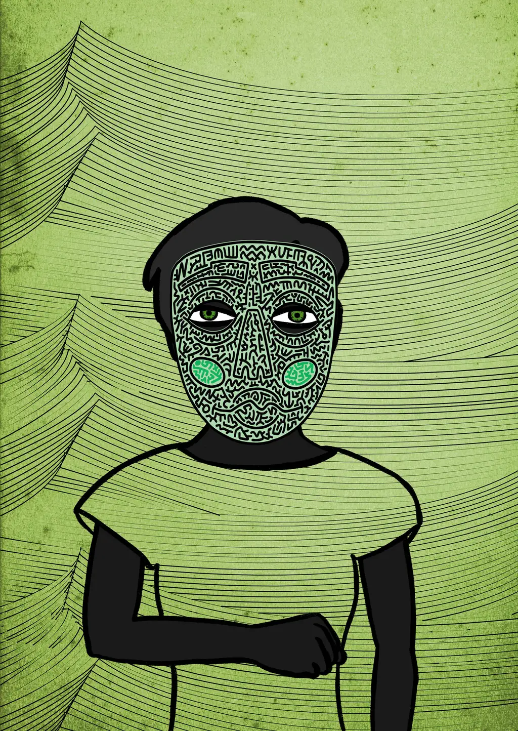 Fifty shades of green — Hashmask #7132