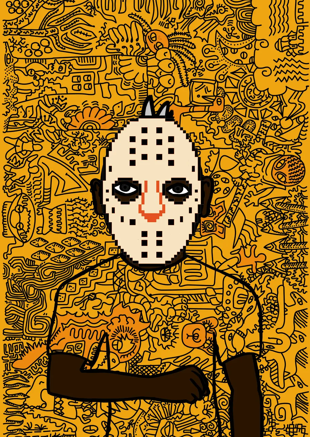 Wear a mask or live a lie — Hashmask #15141