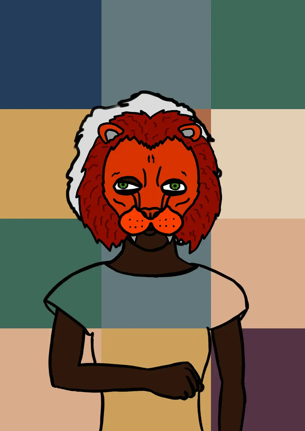 The Red Lioness Shyness — Hashmask #15146