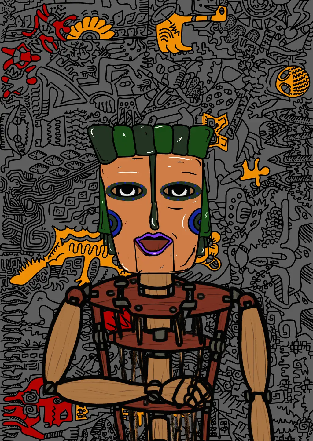 Digital Pinocchio — Hashmask #15440
