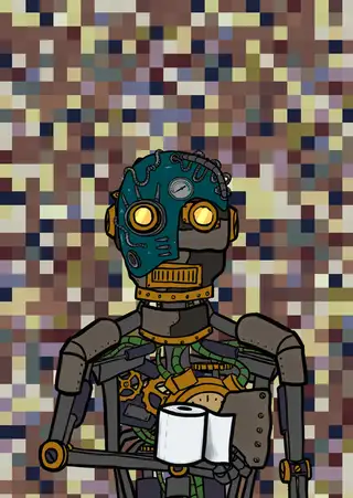 PunkBOT — Hashmask #16323, Phantom Mask Subtype