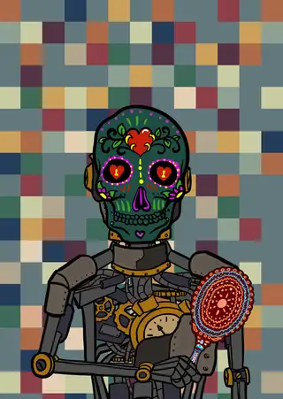 Reflection — Hashmask #6345, Enamorado Mask Subtype