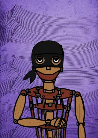 Not a puppet — Hashmask #394, Ninja Mask Subtype