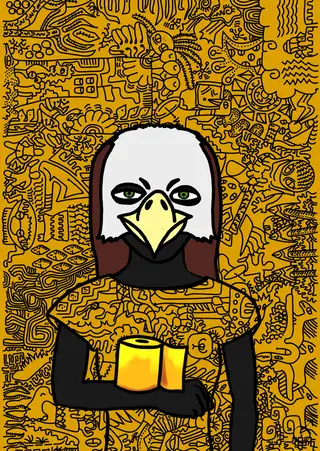 Eleven — Hashmask #521, Eagle Mask Subtype