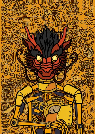 Angel — Hashmask #690, Dragon Mask Subtype