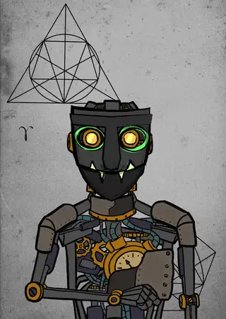 Michelle — Hashmask #714, Metal Mask Subtype